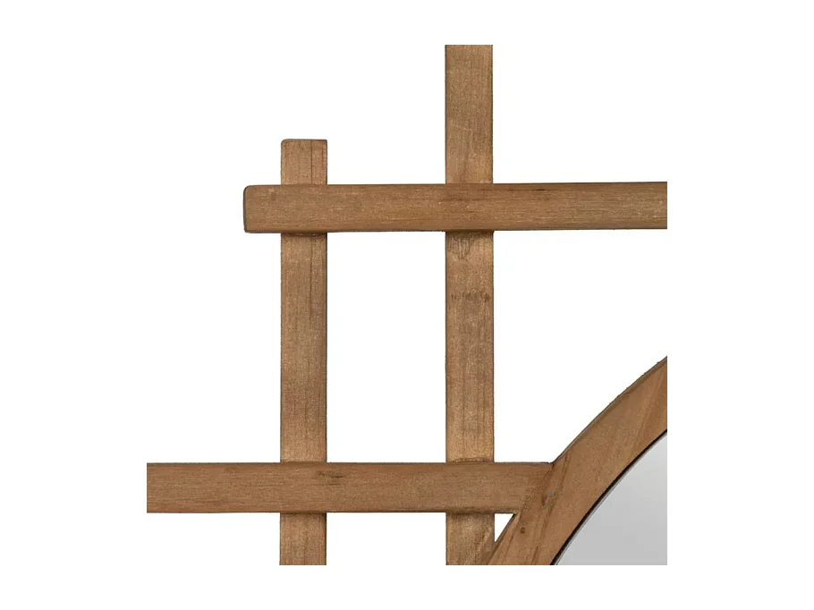 Espejo redondo de madera Diva 100cm