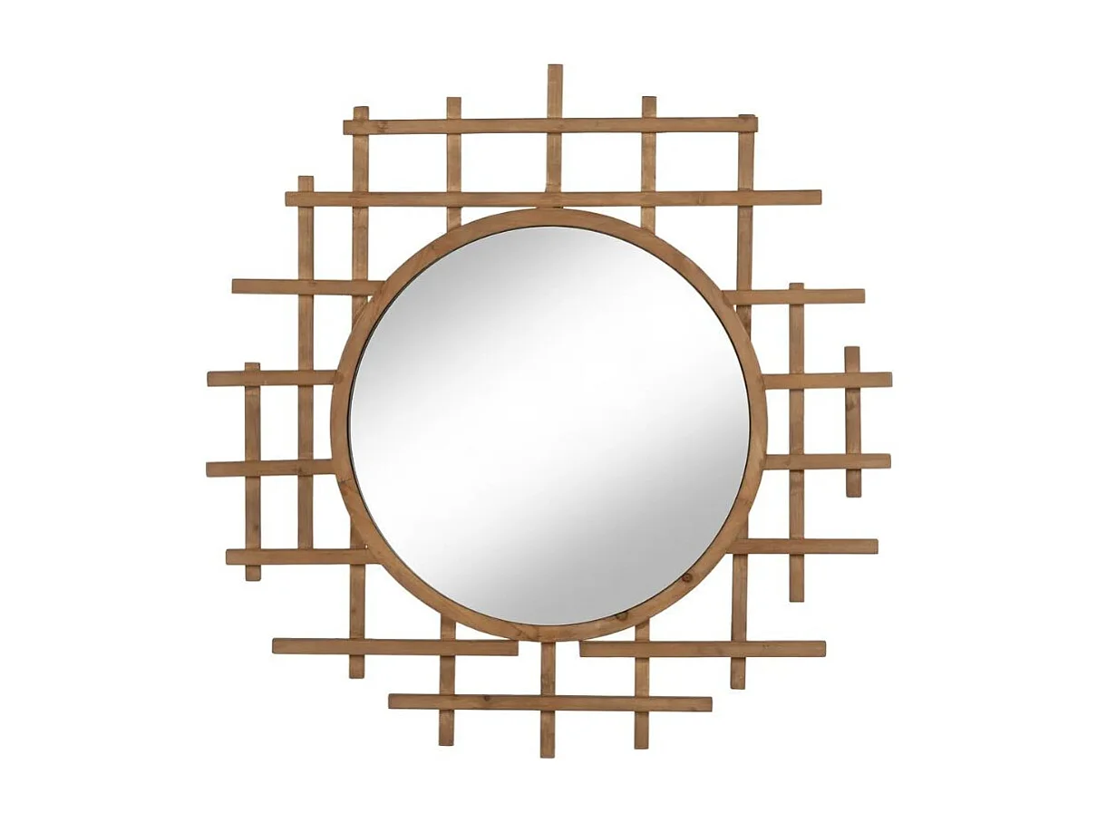 Espejo redondo de madera Diva 100cm