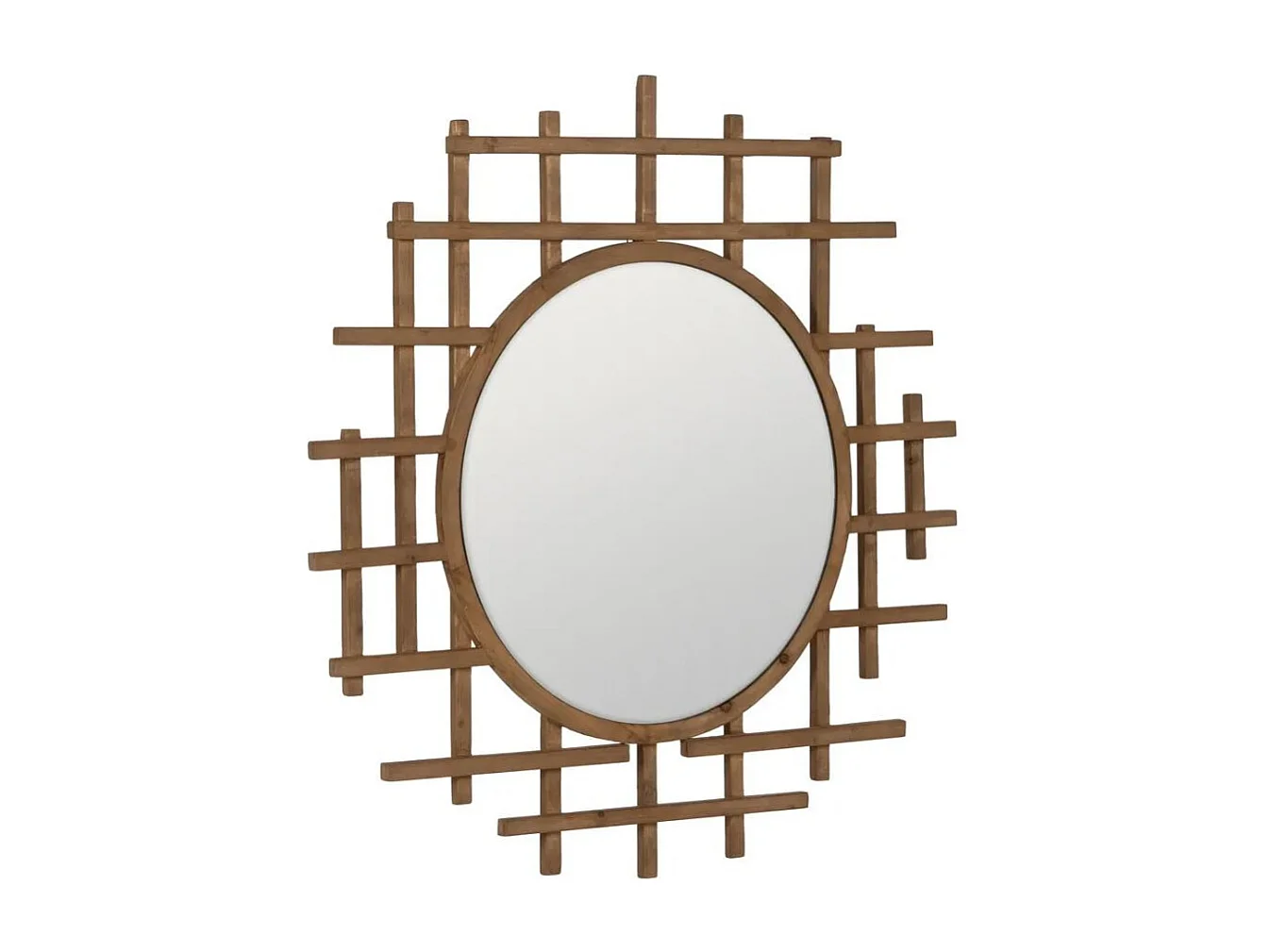 Espejo redondo de madera Diva 100cm