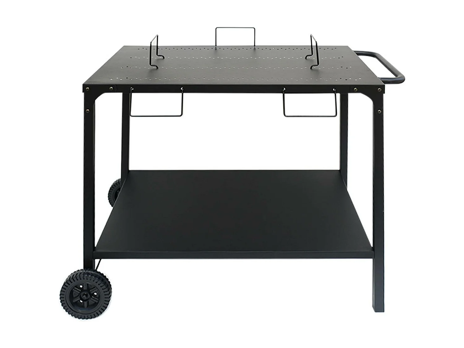 Plancha eléctrica 1 quemador con mesa, acero esmaltado de 2200w negro