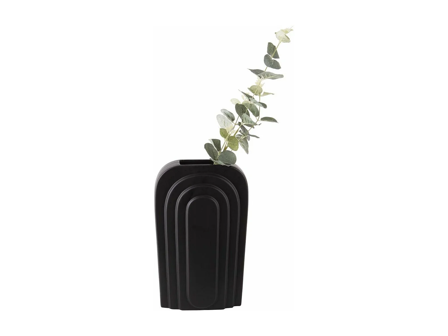 Vase en céramique  noir Arc Grand modèle