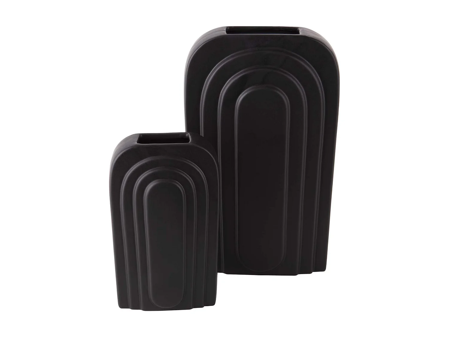 Vase en céramique  noir Arc Grand modèle