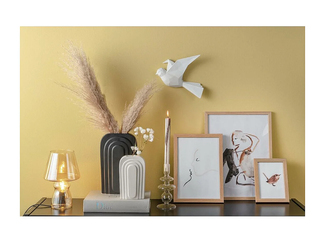 Vase en céramique  noir Arc Grand modèle