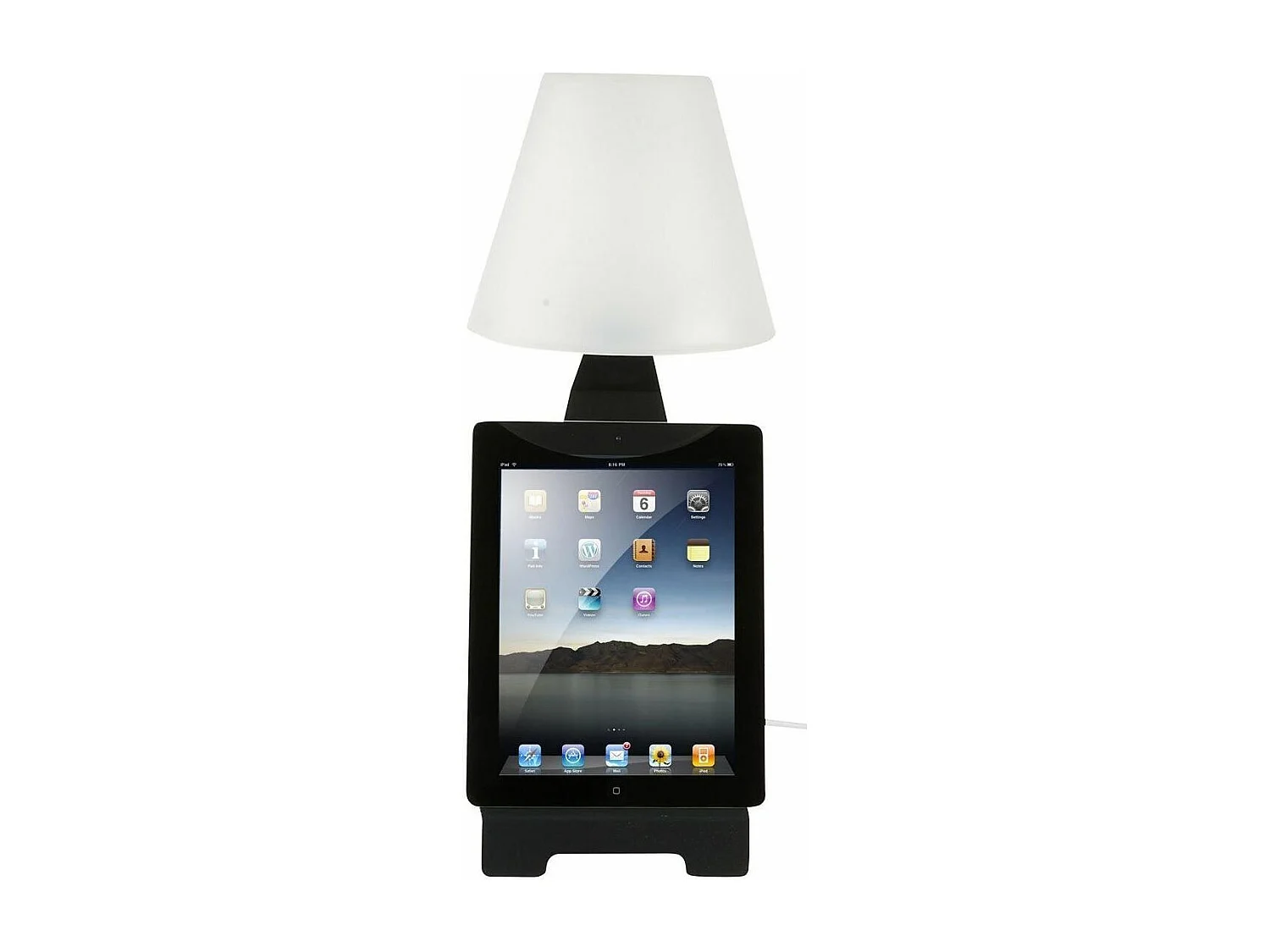 Lampe de chevet support tablette