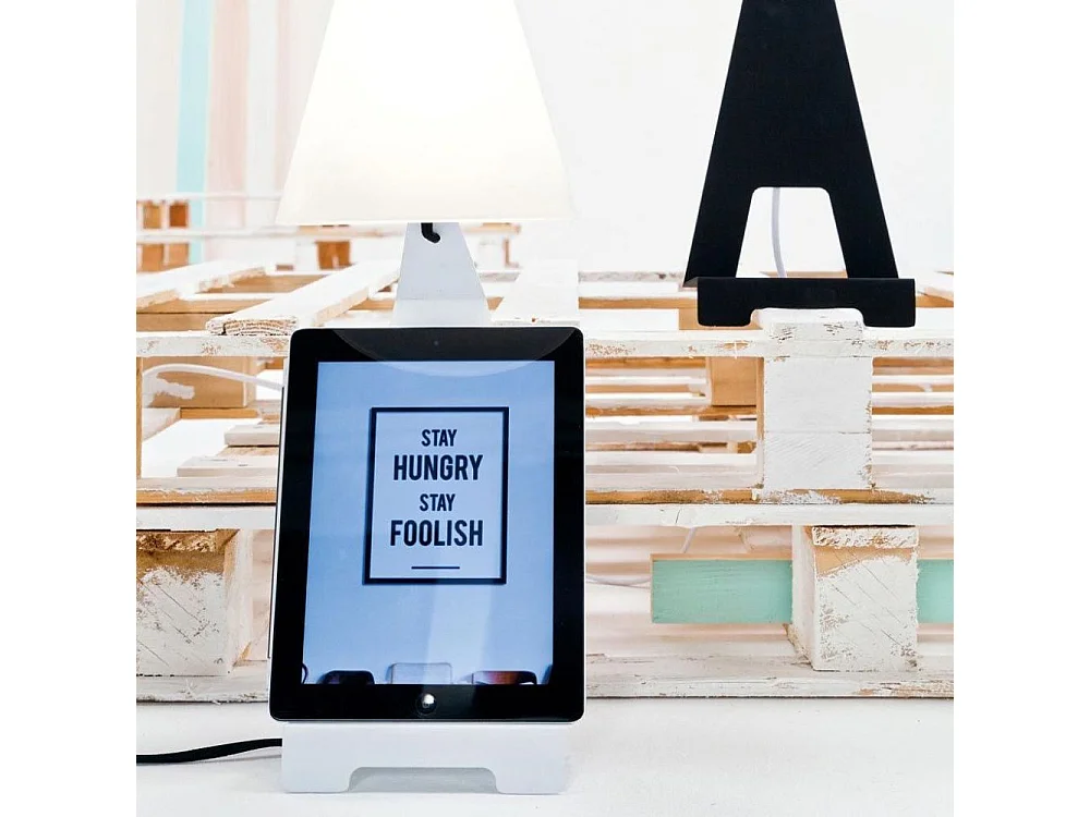 Lampe de chevet support tablette