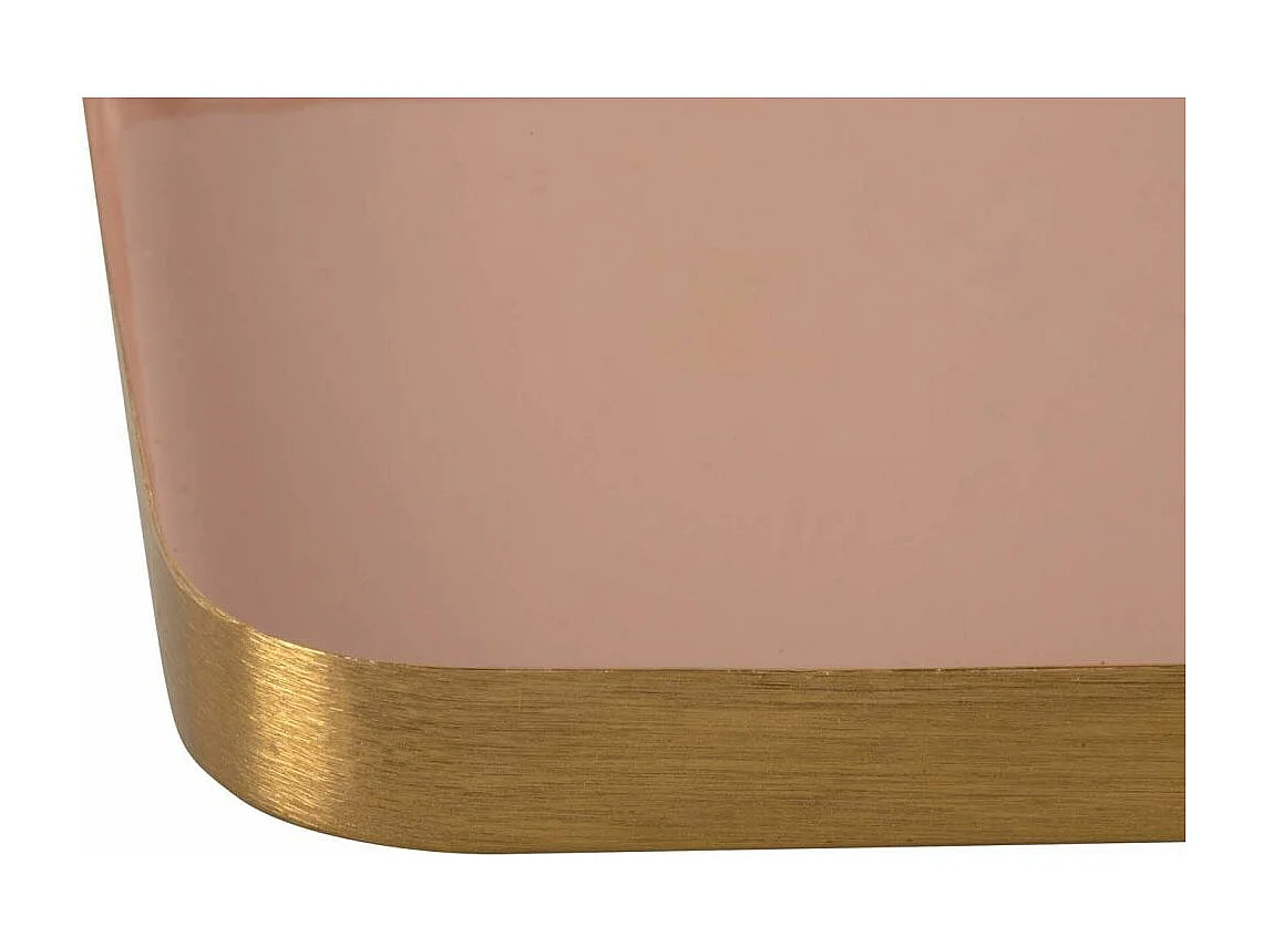 Plateau en métal Festive XL 51 x 18 cm Rose clair