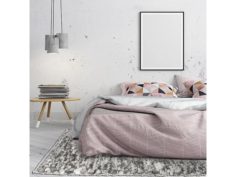 Tapis Déco Grosse Maille "Portland" 120x170cm Gris