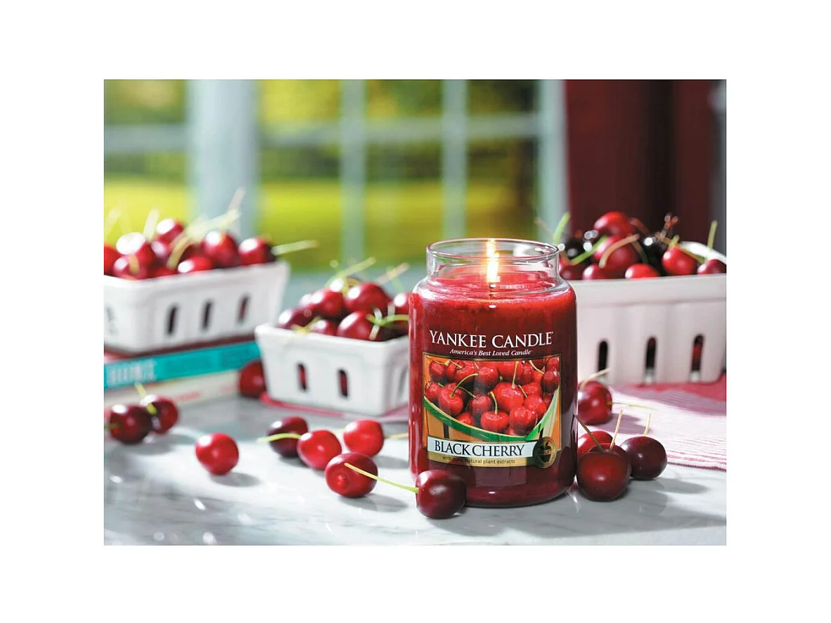 Duftkerze Reife Kirsche im Glas mit Deckel