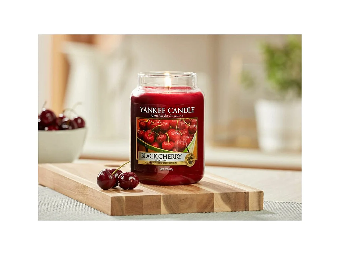 Duftkerze Reife Kirsche im Glas mit Deckel