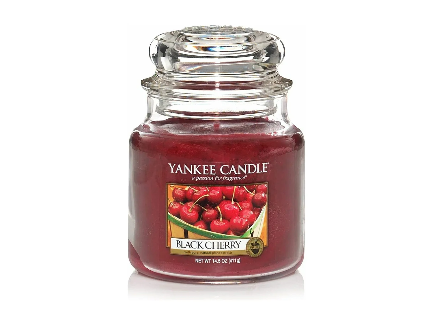 Duftkerze Reife Kirsche im Glas mit Deckel