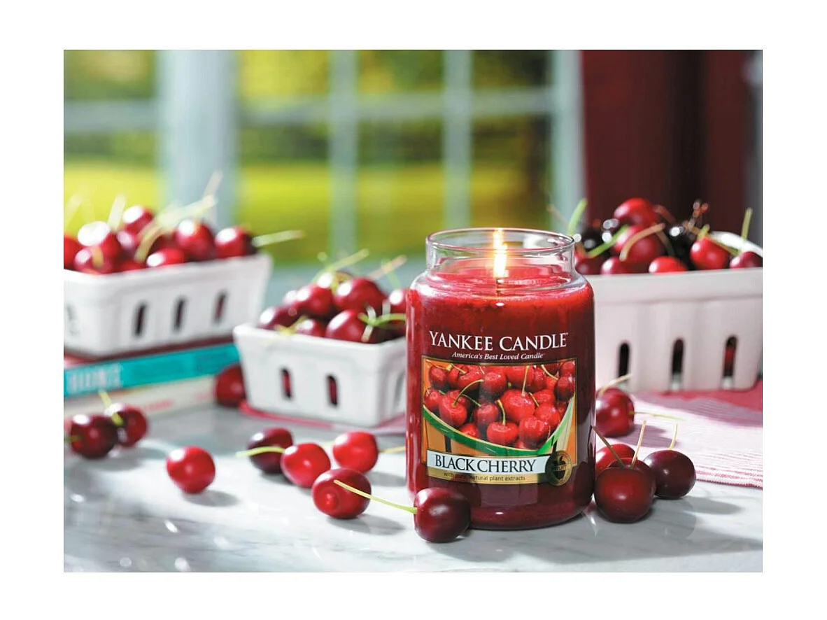 Duftkerze Reife Kirsche im Glas mit Deckel