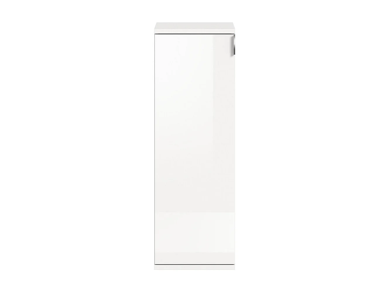 Mueble de almacenamiento BODITE – 1 puerta – Blanco lacado – Compacto y moderno