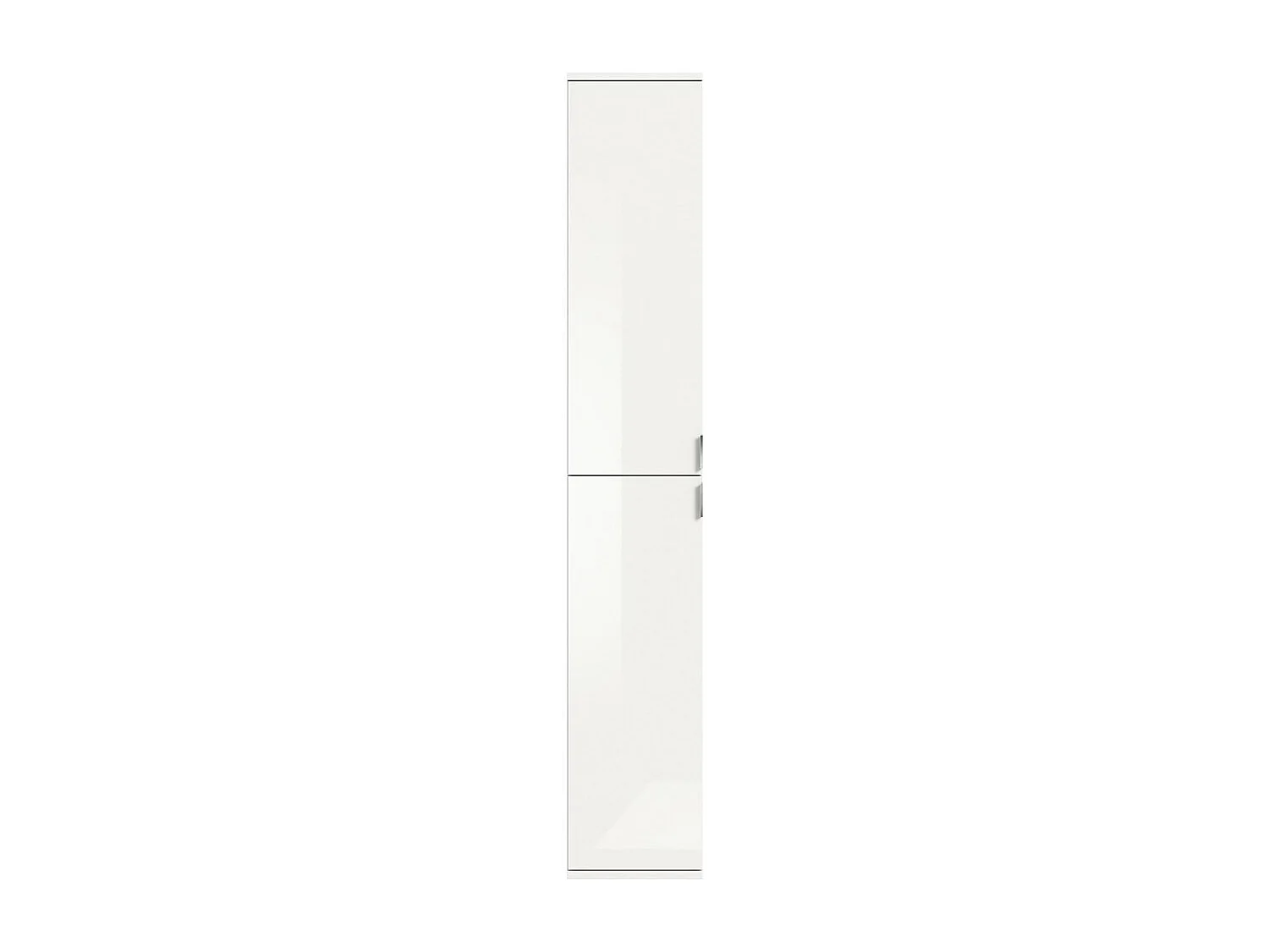 Armoire de rangement BODITE – 2 portes – Blanc laqué – Design moderne et pratique