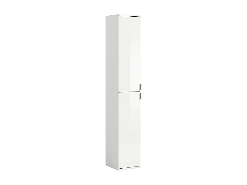 Armário de armazenamento BODITE – 2 portas – Branco laqueado – Design moderno e prático