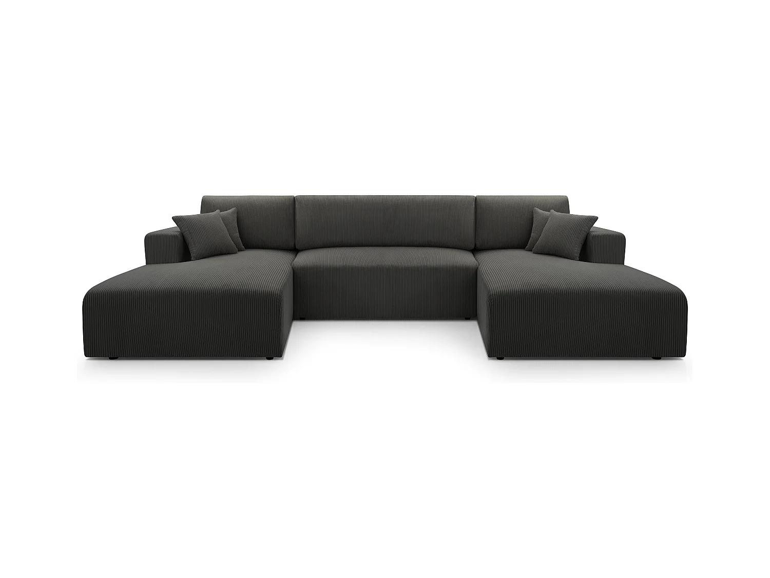 AX LIVING Sofa U Form Schlaffunktion Catea Cord Wohnlandschaft 364cm