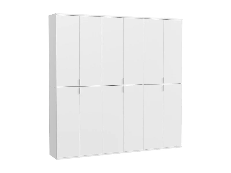 Armario de almacenamiento 12 puertas BODITE – Blanco lacado – Diseño moderno