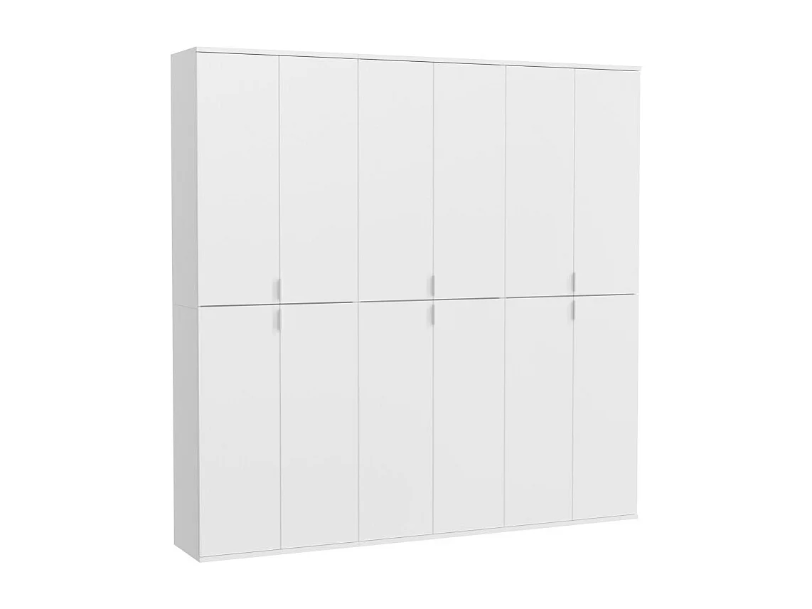 Armario de almacenamiento 12 puertas BODITE – Blanco lacado – Diseño moderno