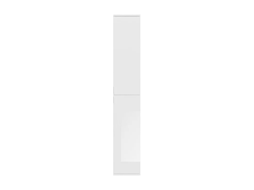 Armoire 6 portes BODITE – Rangement spacieux et design en blanc laqué