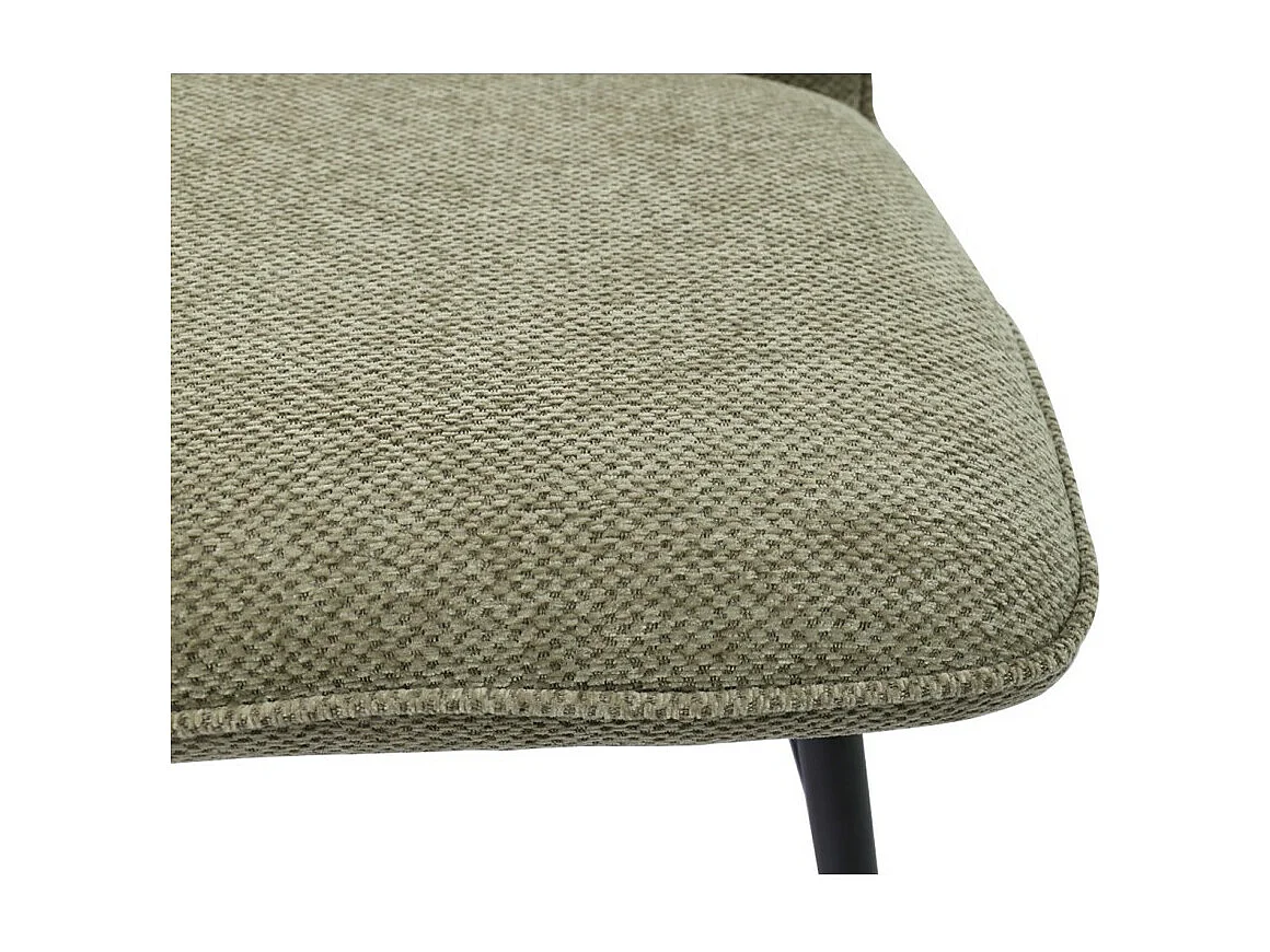 Silla de mostrador giratoria CROFT – Tela beige arena – Patas de metal negro – Altura 103 cm – Estilo diseño/industrial