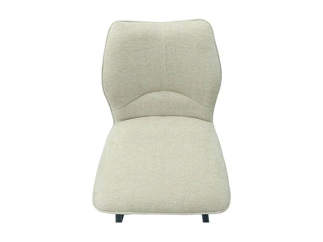 Silla giratoria de mostrador CROFT – Tela cruda – Patas de metal negro – Altura 103 cm – Estilo diseño/industrial