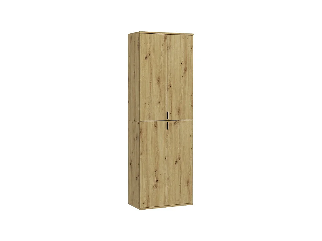 Armoire 4 portes – Chêne clair – BODITE