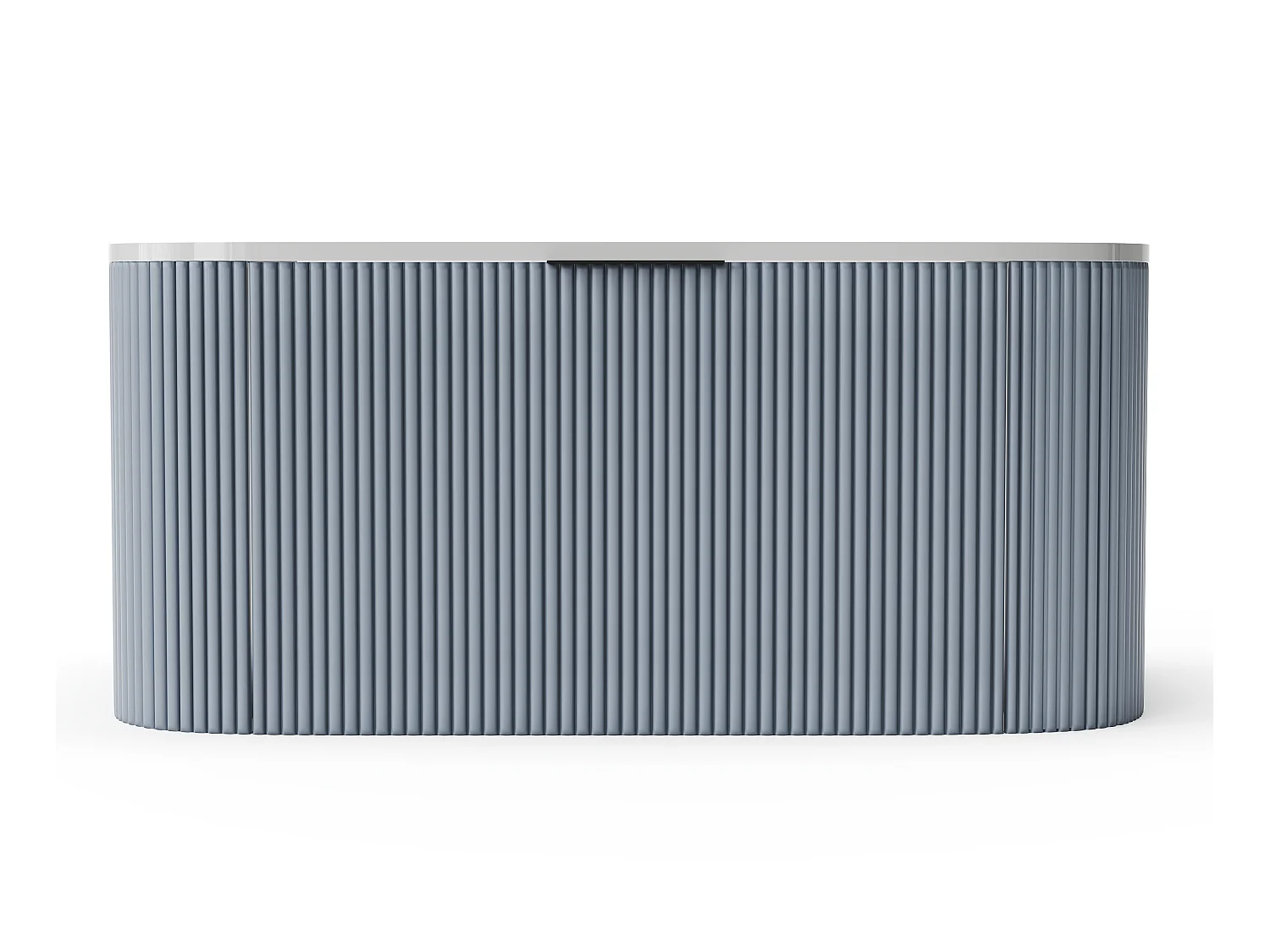 Mueble de baño para lavabo flotante- Azul mate - 100 cm - LOMERI