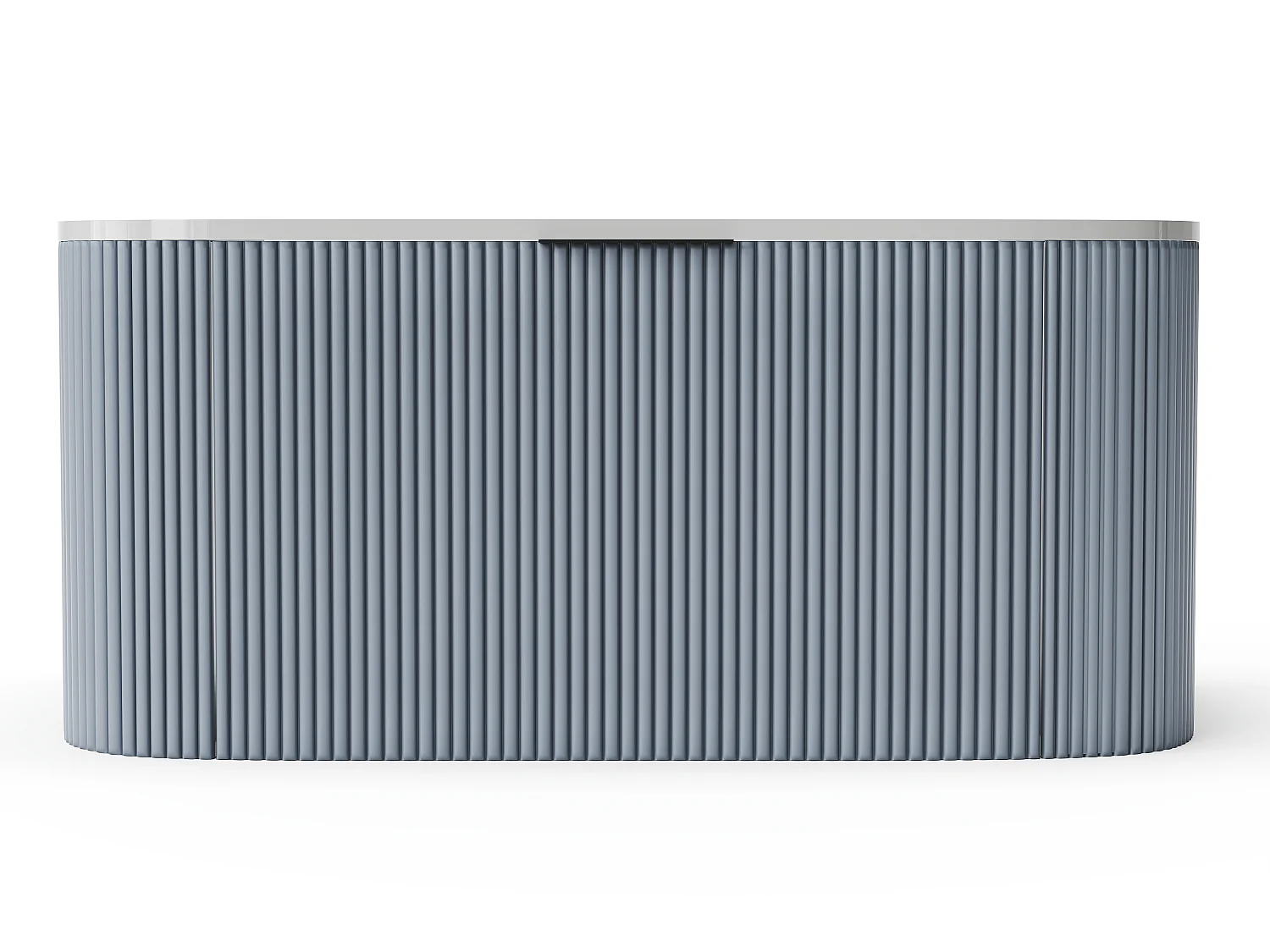 Mueble de baño para lavabo flotante- Azul mate - 100 cm - LOMERI