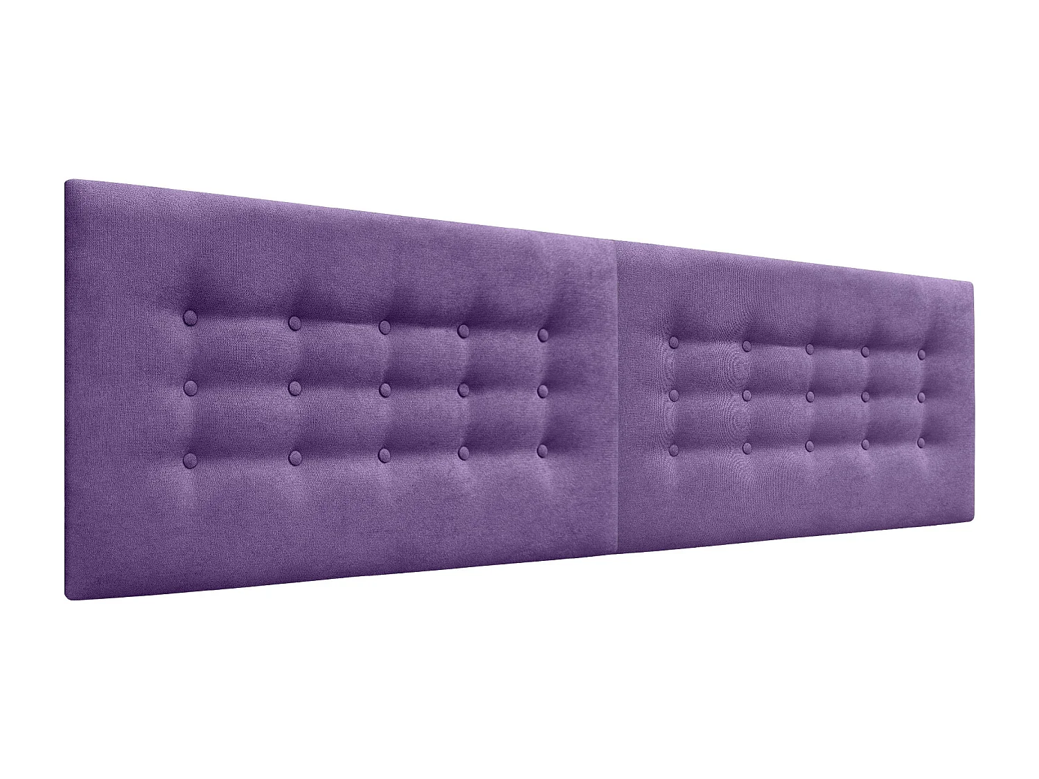 DHOME Tête de Lit en Tissu ACUALINE avec 3 Rangées de Boutons Tête de Lit Capitonnée de Luxe (Lilas, 160cm (2 pièces))