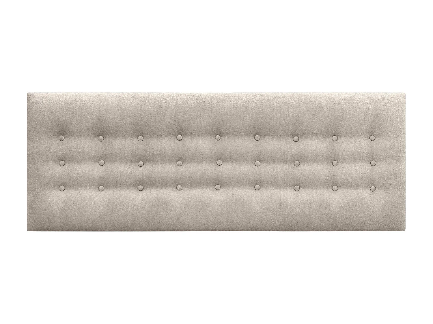 DHOME Kopfteil de Stoff ACUALINE mit 3 Knopfreihen gepolstertes luxuriöses Bettkopfteil (Beige, 145cm)