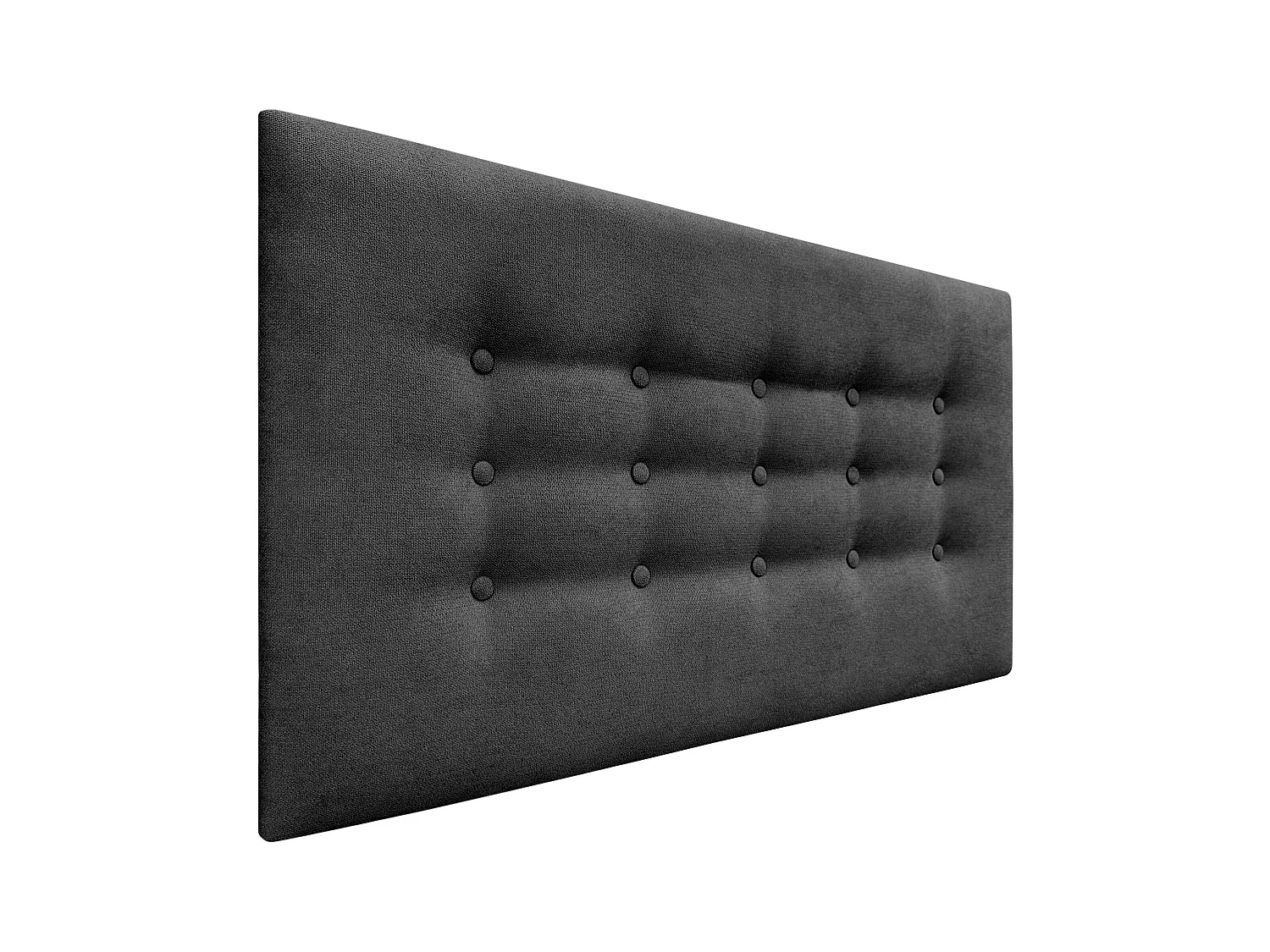 DHOME Kopfteil de Stoff ACUALINE mit 3 Knopfreihen und Beinen gepolstertes luxuriöses Bettkopfteil (Rojo, 95cm)