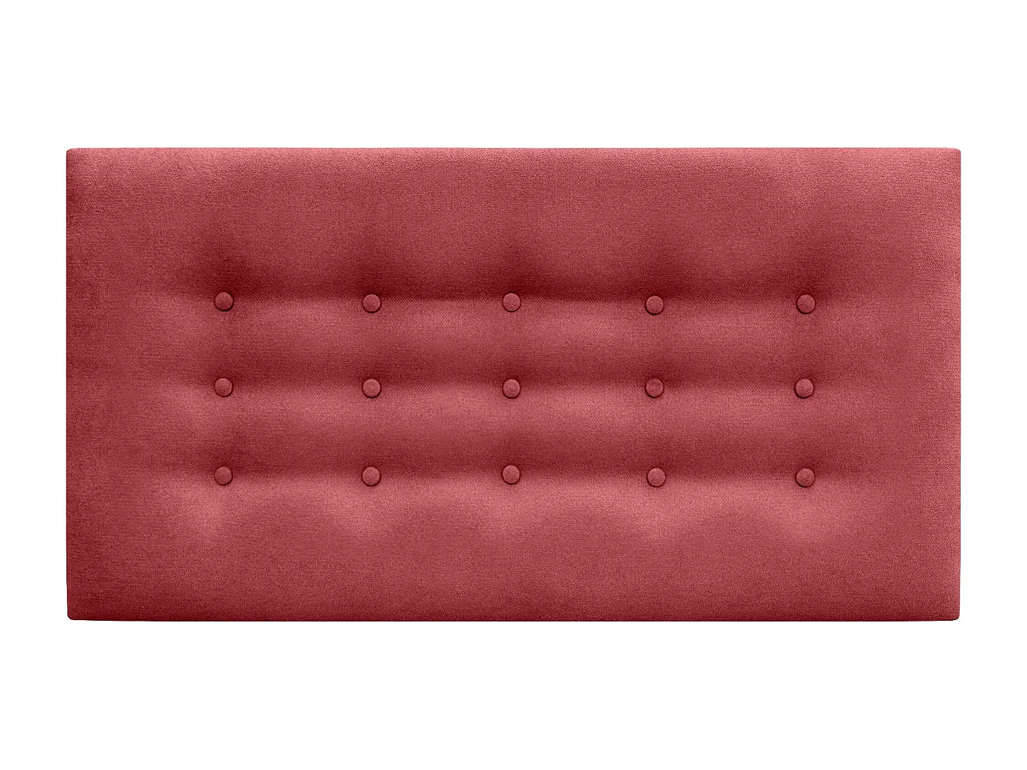 DHOME Cabeceira de tecido ACUALINE com 3 fileiras de botões e pés cabeceira estofada de luxo para cama (Salmón, 95cm)