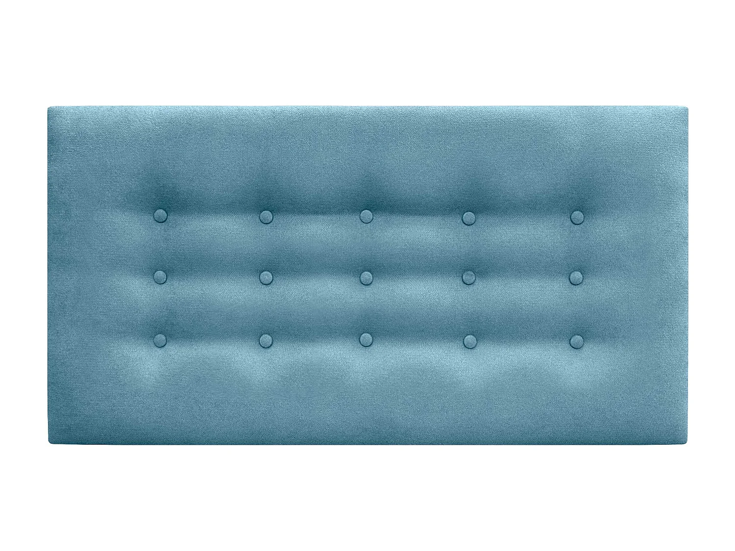 DHOME Cabeceira de Tecido ACUALINE com 3 Fileiras de Botões Cabeceira Estofada Cama de Luxo (Turquesa, 95cm)