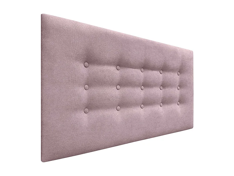 DHOME Tête de lit de tissu ACUALINE avec 3 rangées de boutons et pieds tête de lit capitonnée de luxe pour lit (Tierra, 105cm)