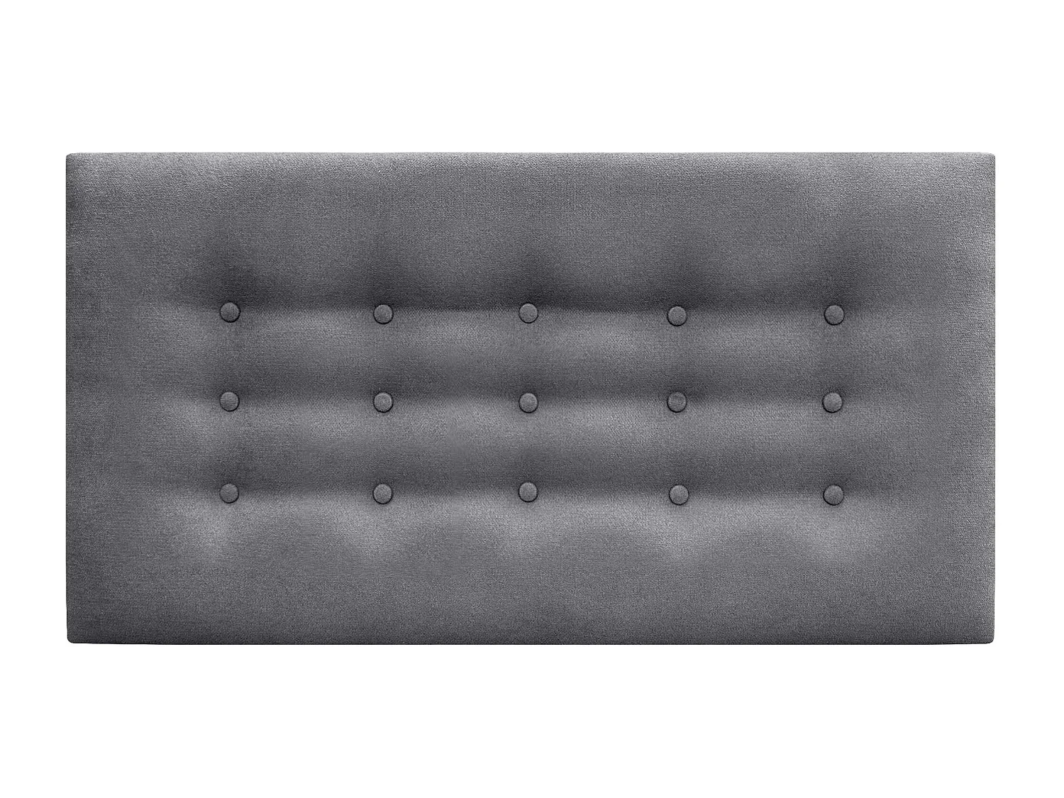 DHOME Testiera de tessuto ACUALINE con 3 file di bottoni e gambe testiera imbottita di lusso per letto (Gris Ceniza, 110cm)