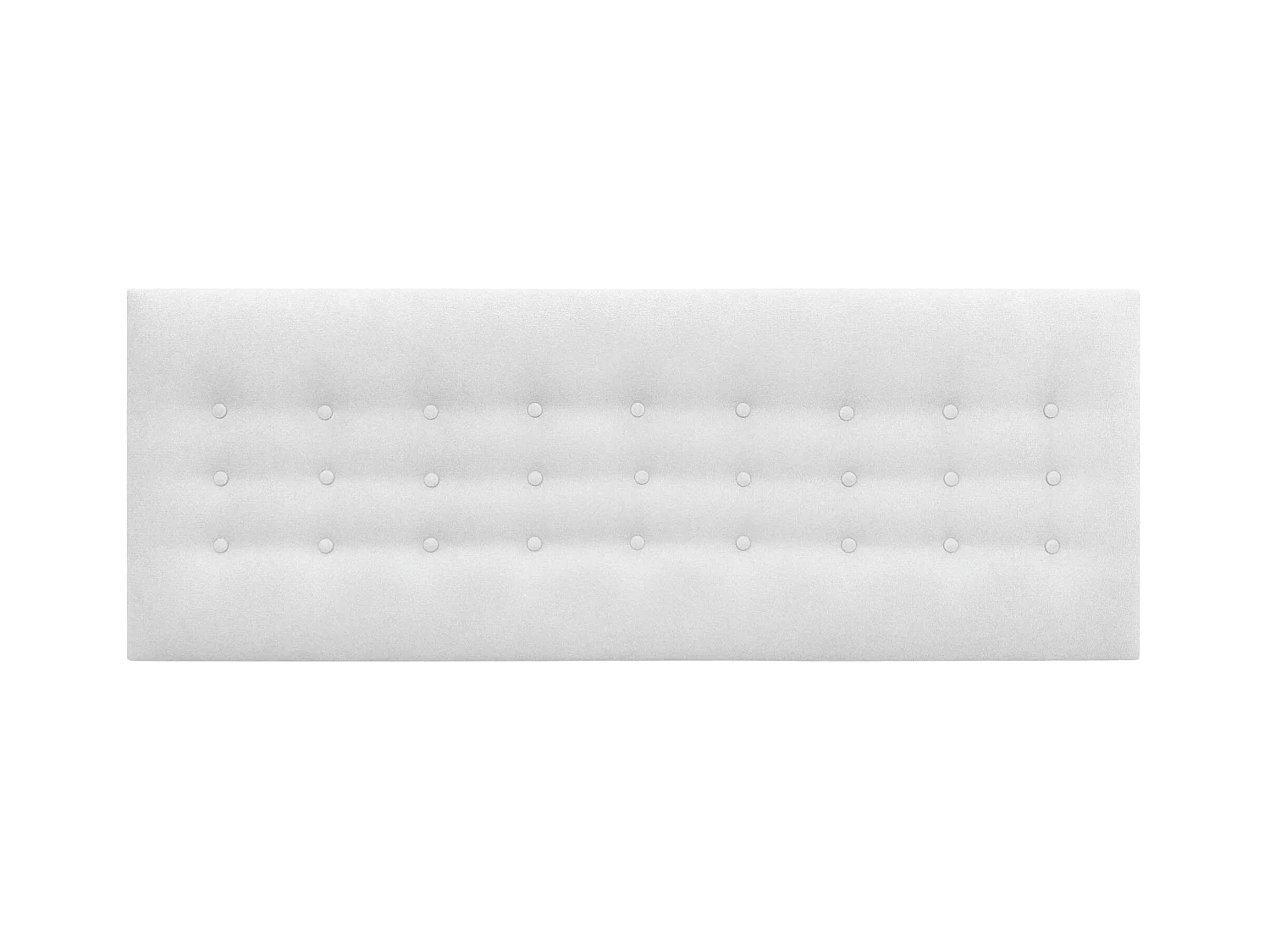 DHOME Kopfteil de Stoff ACUALINE mit 3 Knopfreihen und Beinen gepolstertes luxuriöses Bettkopfteil (Blanco, 160cm)