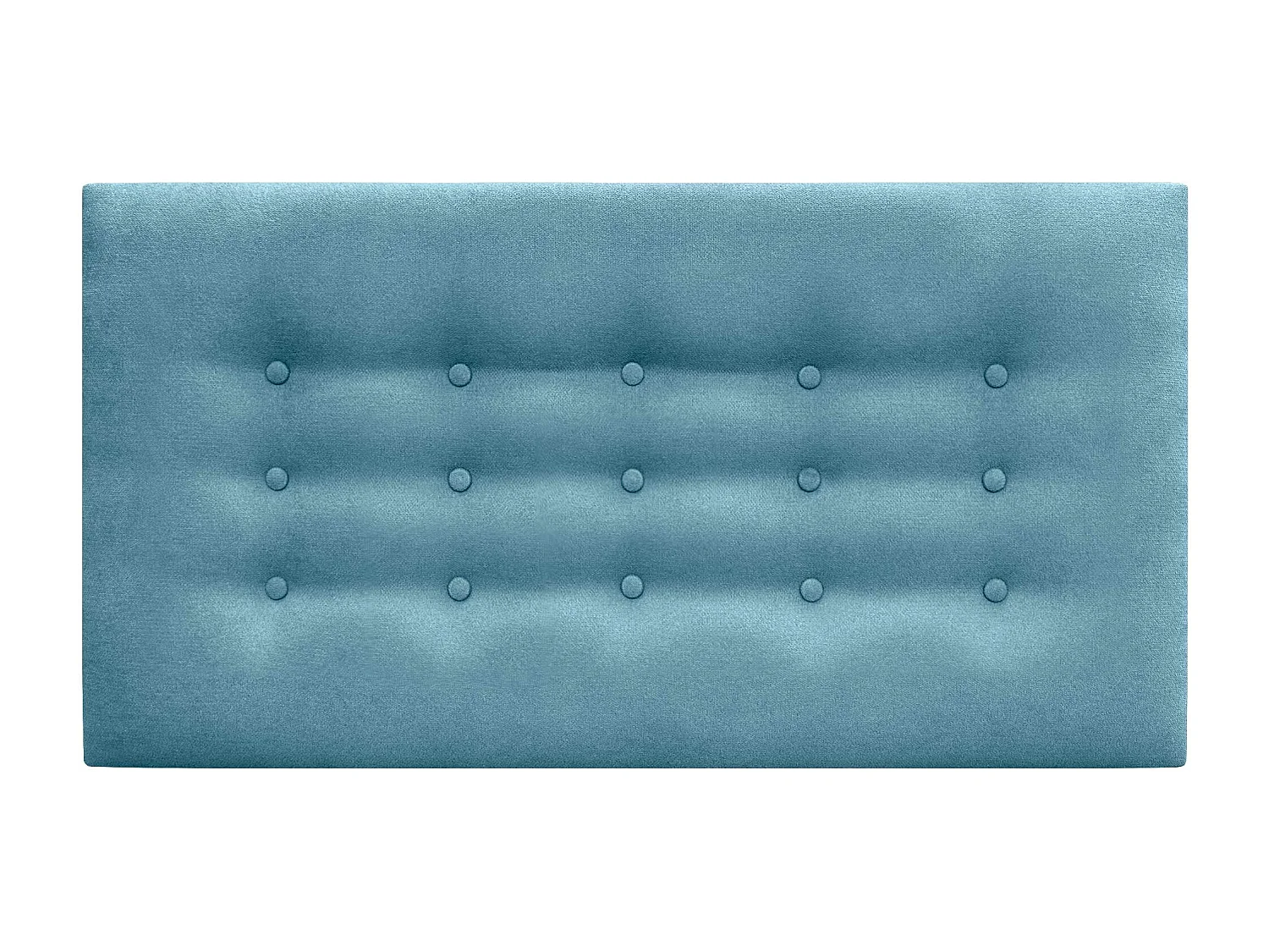 DHOME Tête de Lit en Tissu ACUALINE avec 3 Rangées de Boutons Tête de Lit Capitonnée de Luxe (Turquoise, 90cm)