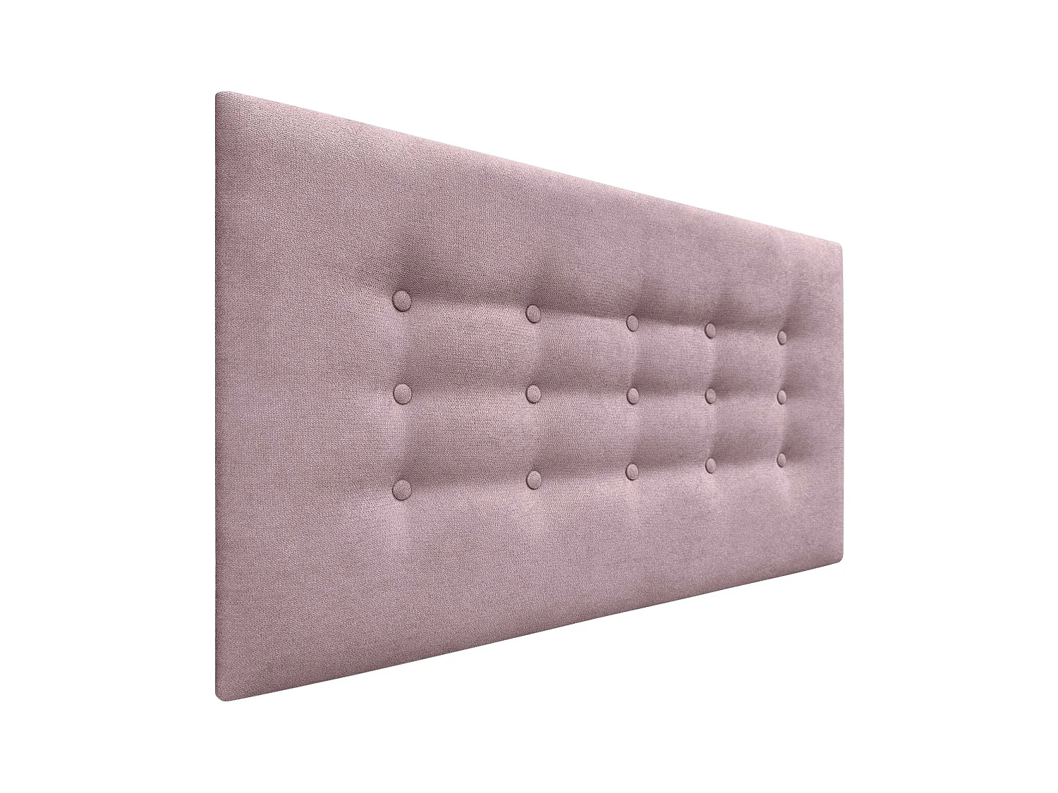 DHOME Tête de lit de tissu ACUALINE avec 3 rangées de boutons et pieds tête de lit capitonnée de luxe pour lit (Tierra, 95cm)