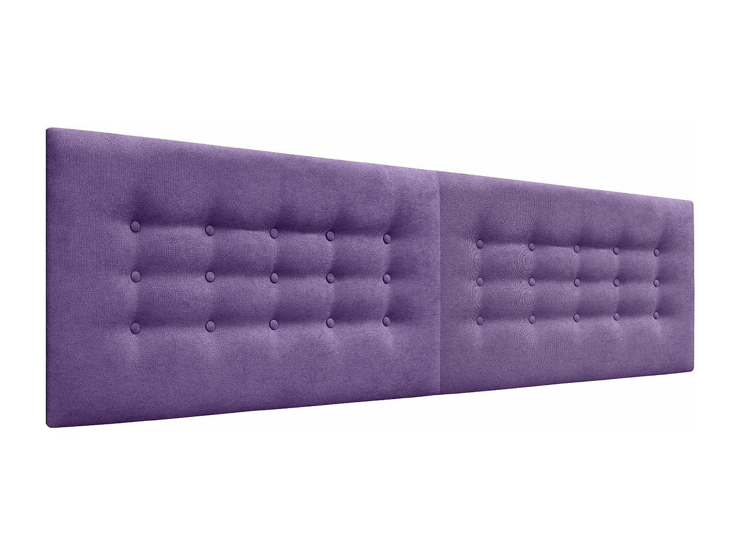 DHOME Tête de Lit en Tissu ACUALINE avec 3 Rangées de Boutons Tête de Lit Capitonnée de Luxe (Lilas, 220cm (2 pièces))