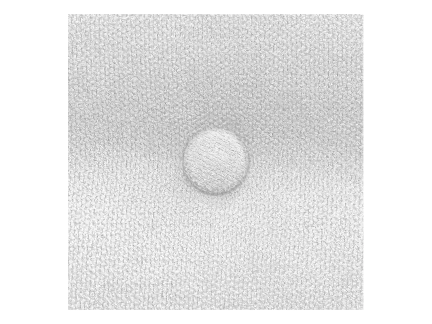 DHOME Kopfteil de Stoff ACUALINE mit 3 Knopfreihen und Beinen gepolstertes luxuriöses Bettkopfteil (Blanco, 95cm)