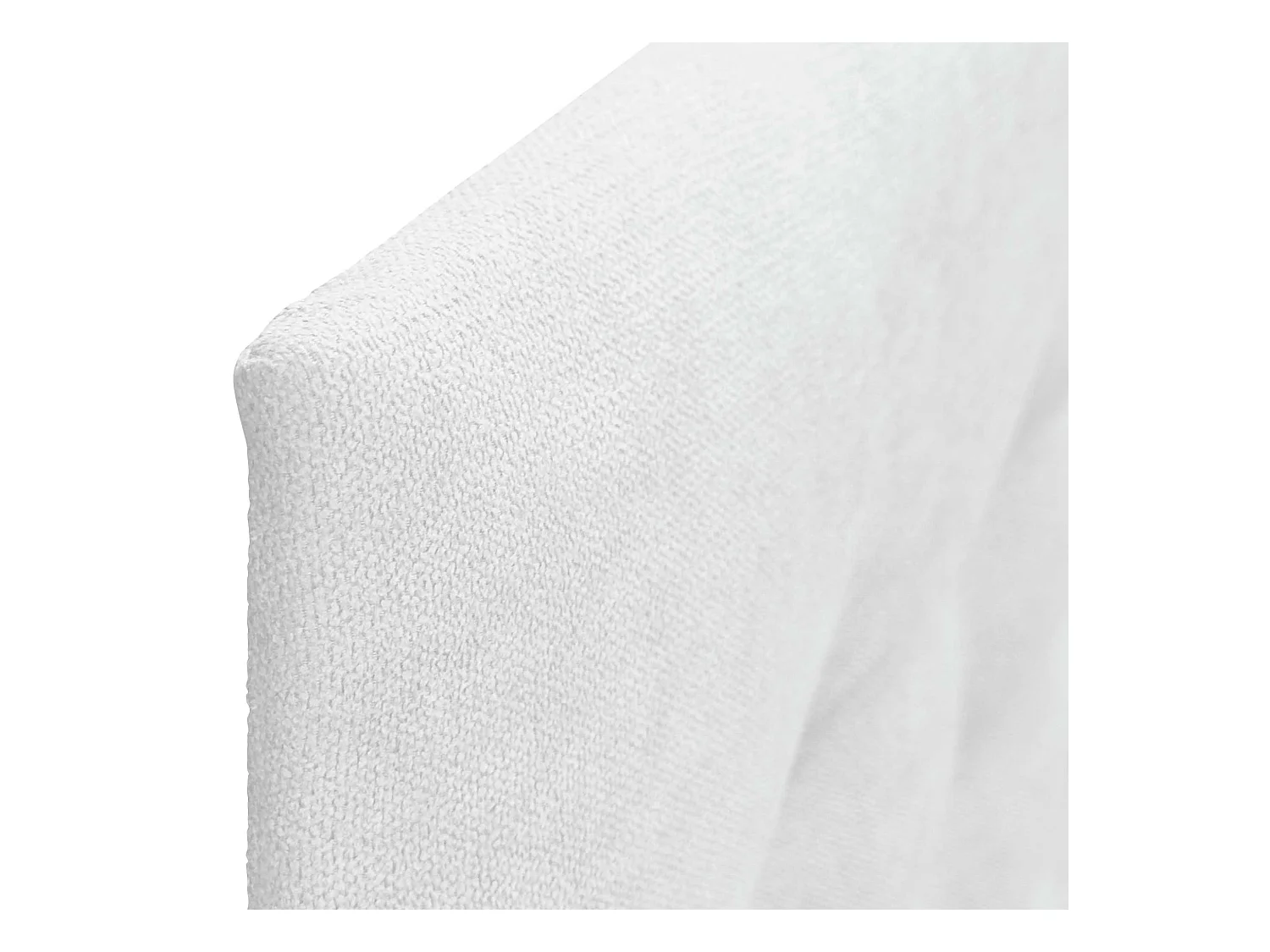 DHOME Kopfteil de Stoff ACUALINE mit 3 Knopfreihen und Beinen gepolstertes luxuriöses Bettkopfteil (Blanco, 95cm)