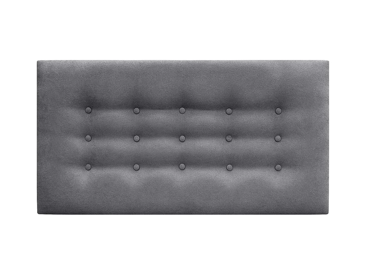 DHOME Testiera in Tessuto ACUALINE con 3 File di Bottoni Testiera Imbottita Letto di Lusso (Gris Ceniza, 105cm)