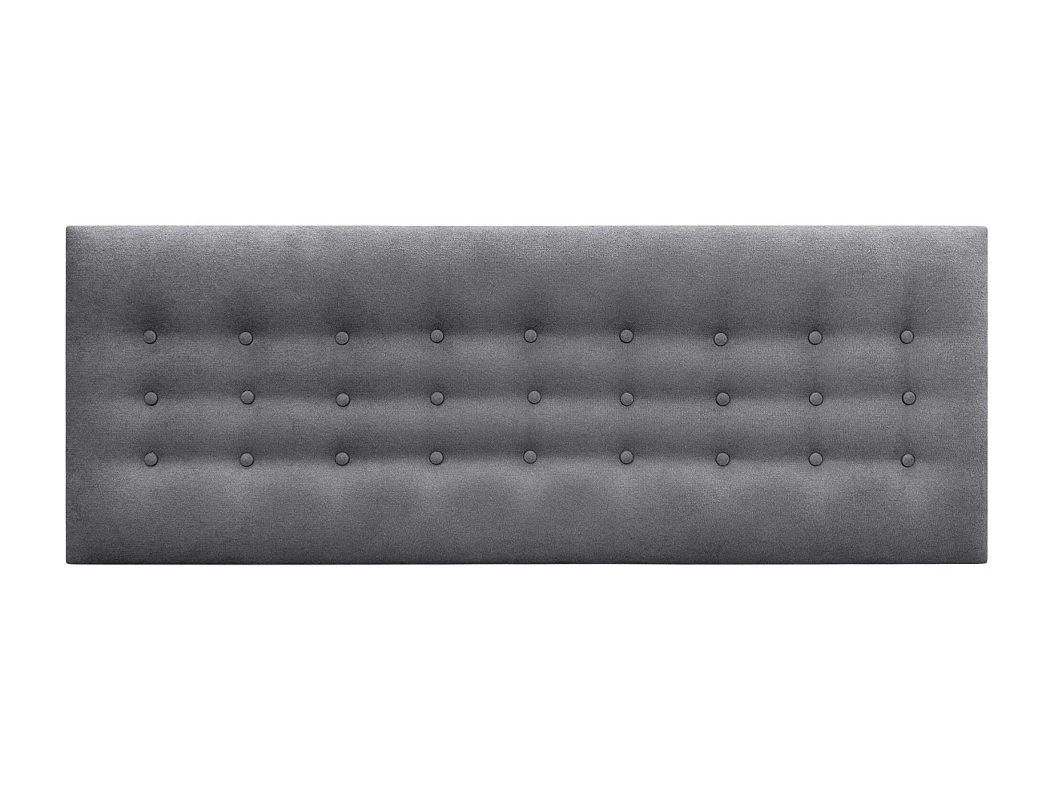 DHOME Kopfteil de Stoff ACUALINE mit 3 Knopfreihen und Beinen gepolstertes luxuriöses Bettkopfteil (Gris Ceniza, 135cm)