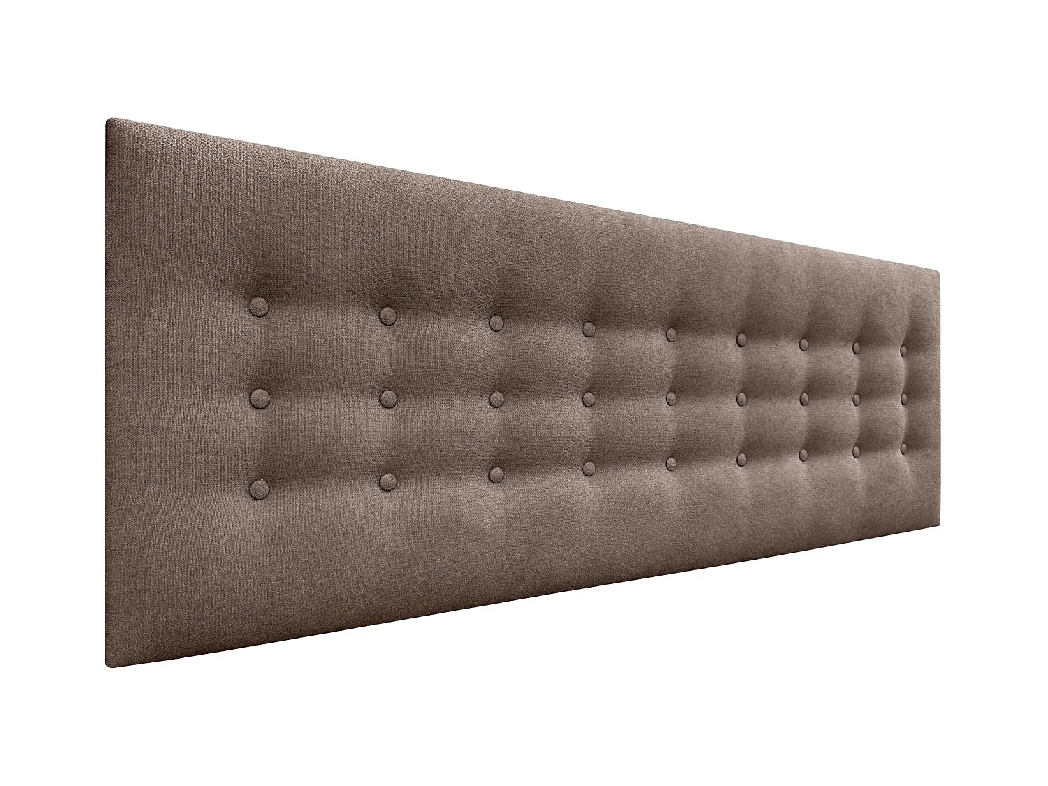 DHOME Testiera in Tessuto ACUALINE con 3 File di Bottoni Testiera Imbottita Letto di Lusso (Marrón, 160cm)