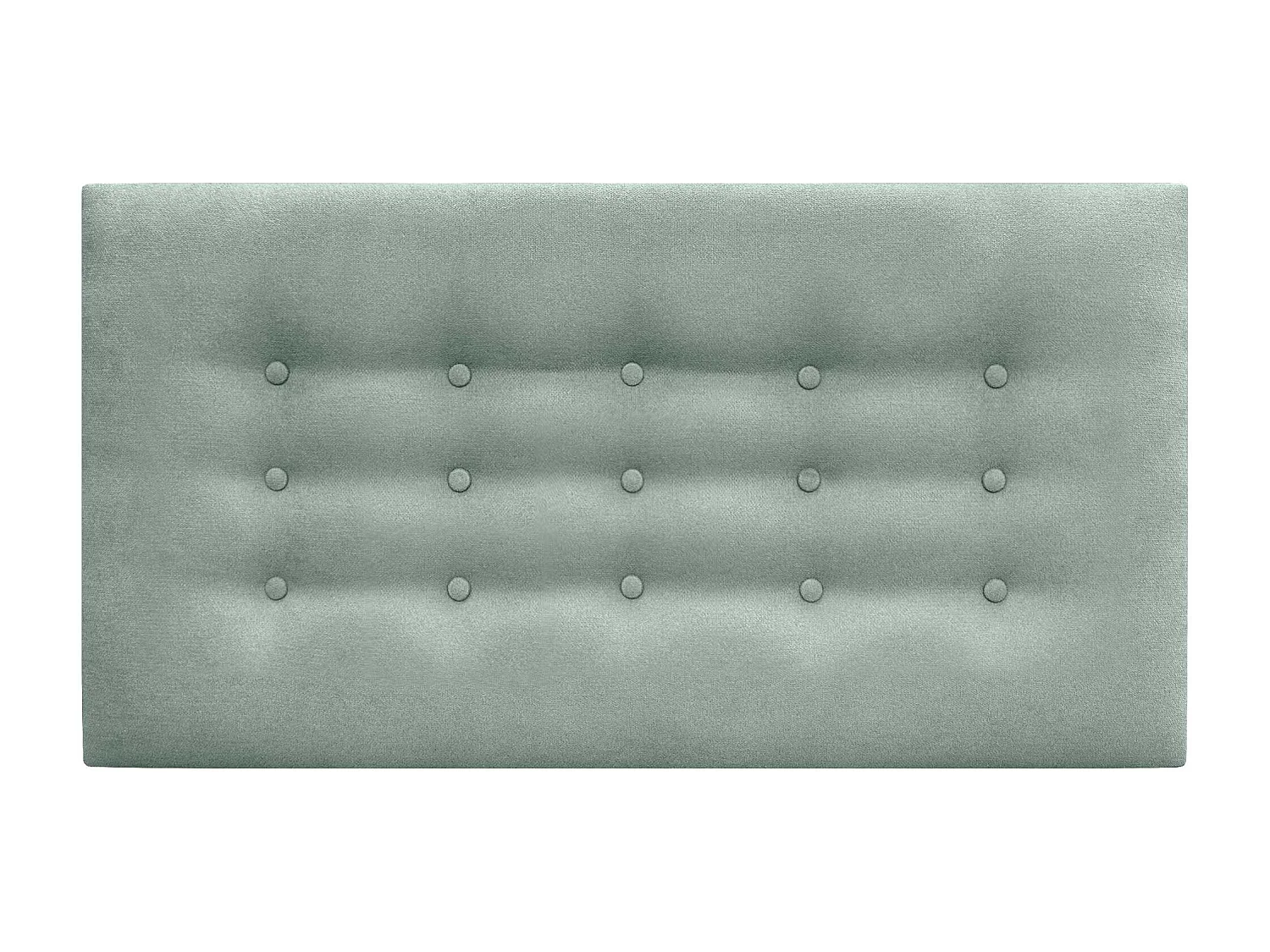 DHOME Cabeceira de Tecido ACUALINE com 3 Fileiras de Botões Cabeceira Estofada Cama de Luxo (Verde Água, 105cm)