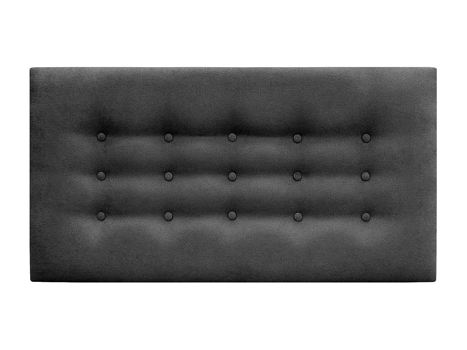 DHOME Testiera de tessuto ACUALINE con 3 file di bottoni e gambe testiera imbottita di lusso per letto (Rojo, 105cm)