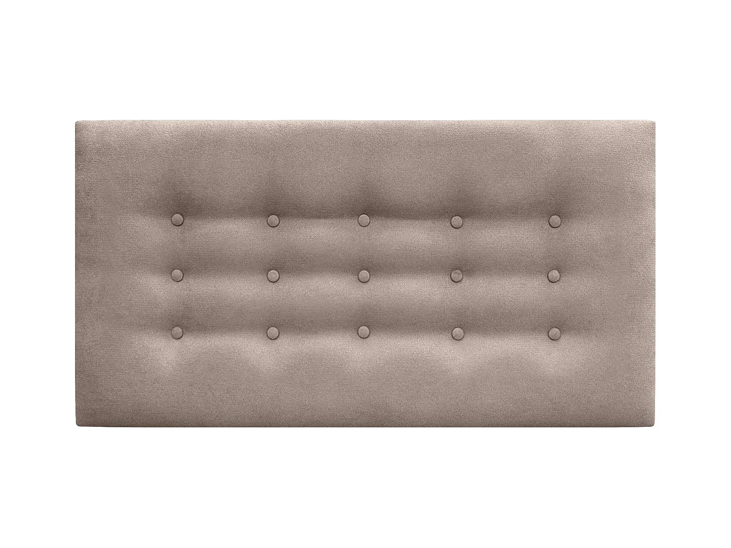 DHOME Tête de Lit en Tissu ACUALINE avec 3 Rangées de Boutons Tête de Lit Capitonnée de Luxe (Tierra, 105cm)