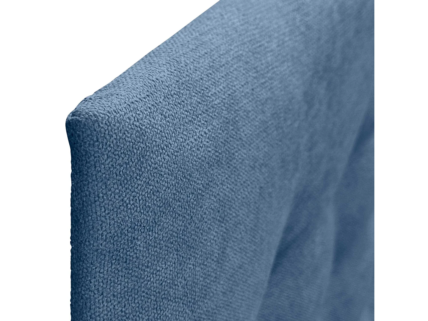 DHOME Hoofdbord de stof ACUALINE met 3 rijen knopen en poten gepolsterd luxe hoofdbord voor bed (Azul, 160cm)