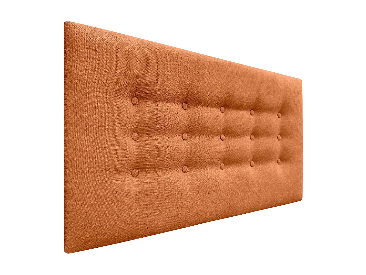 DHOME Tête de lit de tissu ACUALINE avec 3 rangées de boutons et pieds tête de lit capitonnée de luxe pour lit (Negro, 95cm)