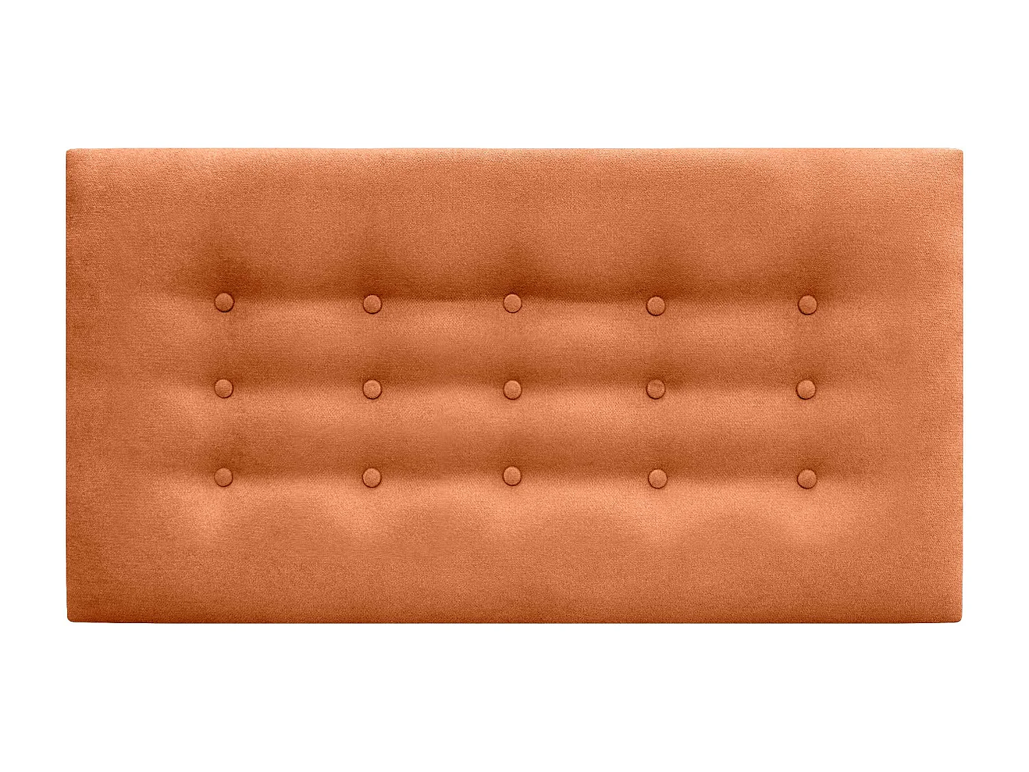 DHOME Tête de lit de tissu ACUALINE avec 3 rangées de boutons et pieds tête de lit capitonnée de luxe pour lit (Negro, 95cm)