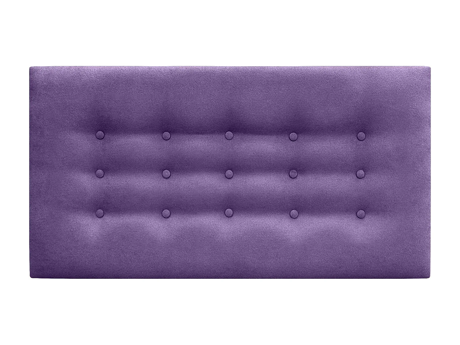 DHOME Kopfteil de Stoff ACUALINE mit 3 Knopfreihen und Beinen gepolstertes luxuriöses Bettkopfteil (Lila, 95cm)